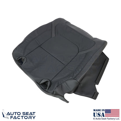 2020 For Dodge Ram 1500 Genuine Leather Rear Bench Passenger Side Top Cover BLK - OEM-Style Replacement Seat Cover