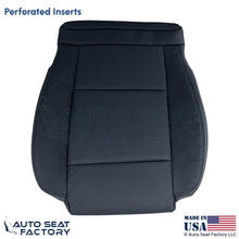 2013-2019 Fits Cadillac ATS Leather Perf Front Driver Bottom Seat Cover Black - OEM-Style Replacement Seat Cover