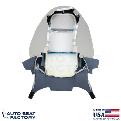 2015-2019 Fits Cadillac ATS Leatherette Front Driver Top Cover Light Neutral - OEM-Style Replacement Seat Cover