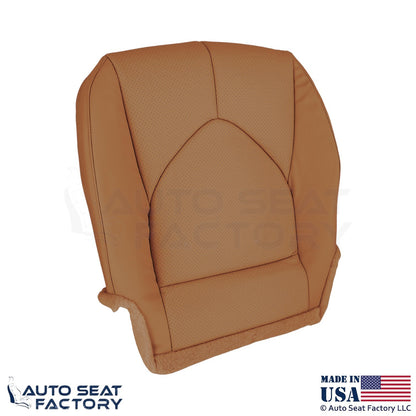 2020-2024 Fits Toyota Highlander Genuine Leather Passenger Bottom Cover Brown - OEM-Style Replacement Seat Cover