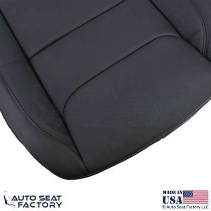 2020 Fits Dodge Ram 1500 Quad Cab Genuine Leather Passenger Seat Covers Black - OEM-Style Replacement Seat Cover