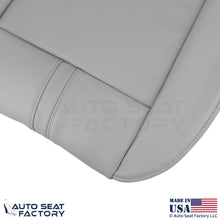 2003-2008 Fits BMW X3 Genuine Leather Front Driver Bottom Replacement Cover Gray - OEM-Style Replacement Seat Cover
