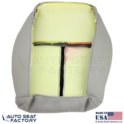 2006-2007 For Jeep Grand Cherokee Leather Suede Insert Driver Bottom Cover Khaki - OEM-Style Replacement Seat Cover