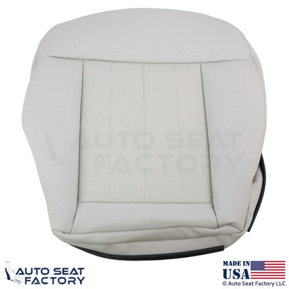 2010-2013 Fits Mercedes Benz E550 E350 Genuine Leather Perf. Bottom Covers Ash - OEM-Style Replacement Seat Cover