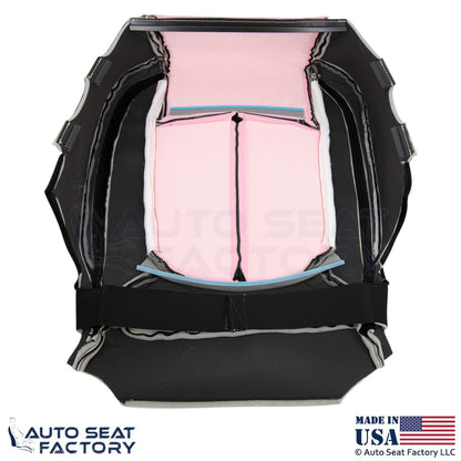 2014-2016 Fits Buick LaCrosse Genuine Leather Passenger Bottom Seat Covers Ebony - OEM-Style Replacement Seat Cover