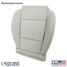 2013-2019 Fits Cadillac ATS Leatherette Front Driver Bottom Cover Light Platinum - OEM-Style Replacement Seat Cover