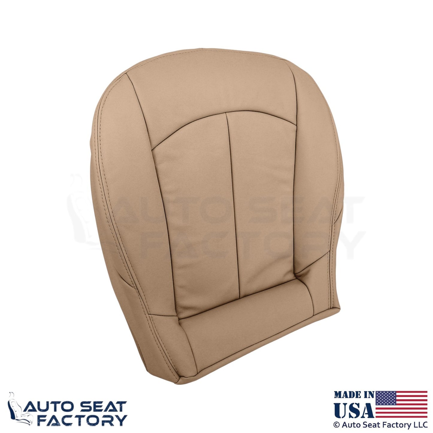 2009 Fits Mercedes Benz CLK350 Genuine Leather Front Bottom Seat Covers Beige - OEM-Style Replacement Seat Cover