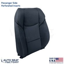 2013-2019 Fits Cadillac ATS Leatherette Perf Front Passenger Top Cover Black - OEM-Style Replacement Seat Cover