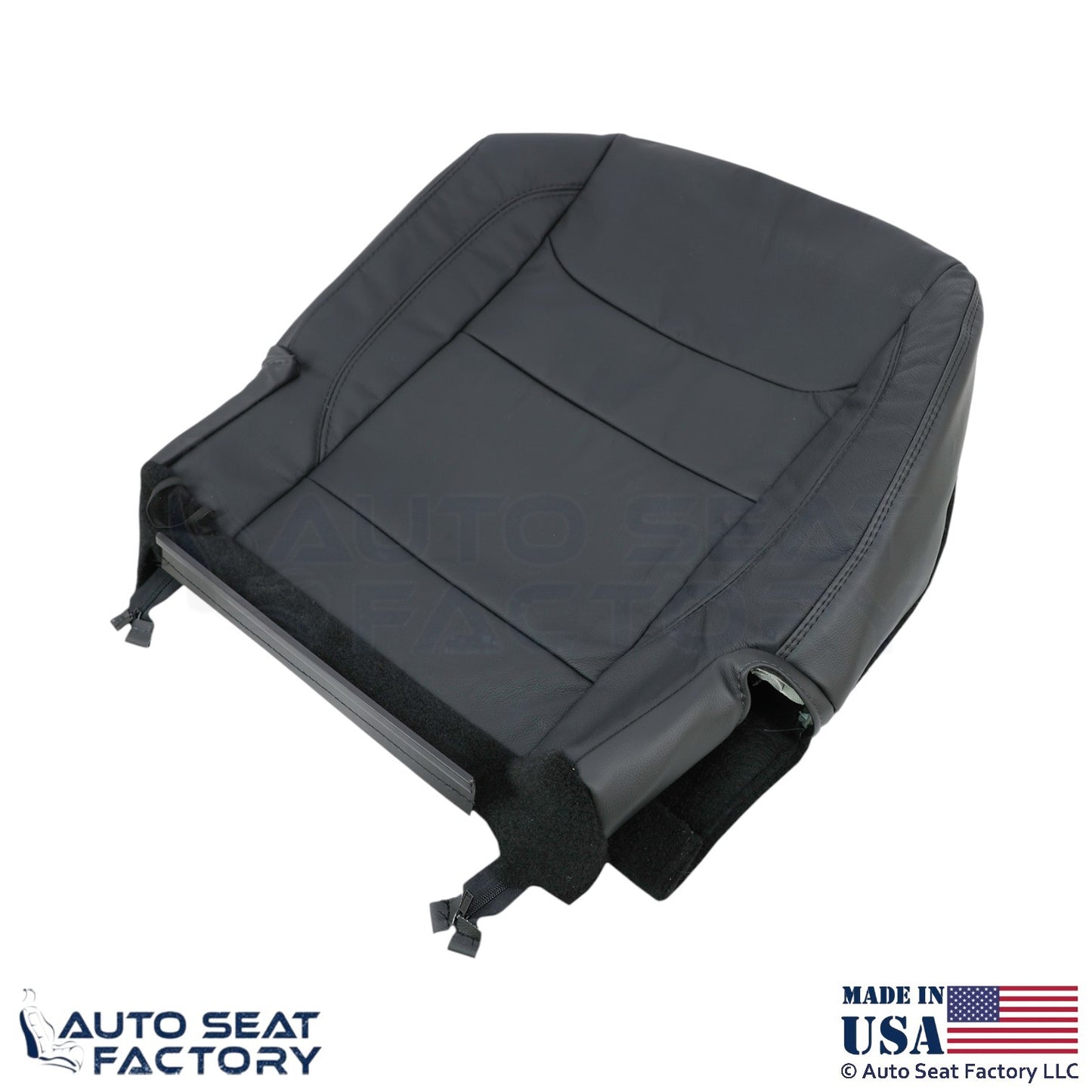 2020 For Dodge Ram 1500 Genuine Leather Rear Bench Bottom Replacement Covers BLK - OEM-Style Replacement Seat Cover