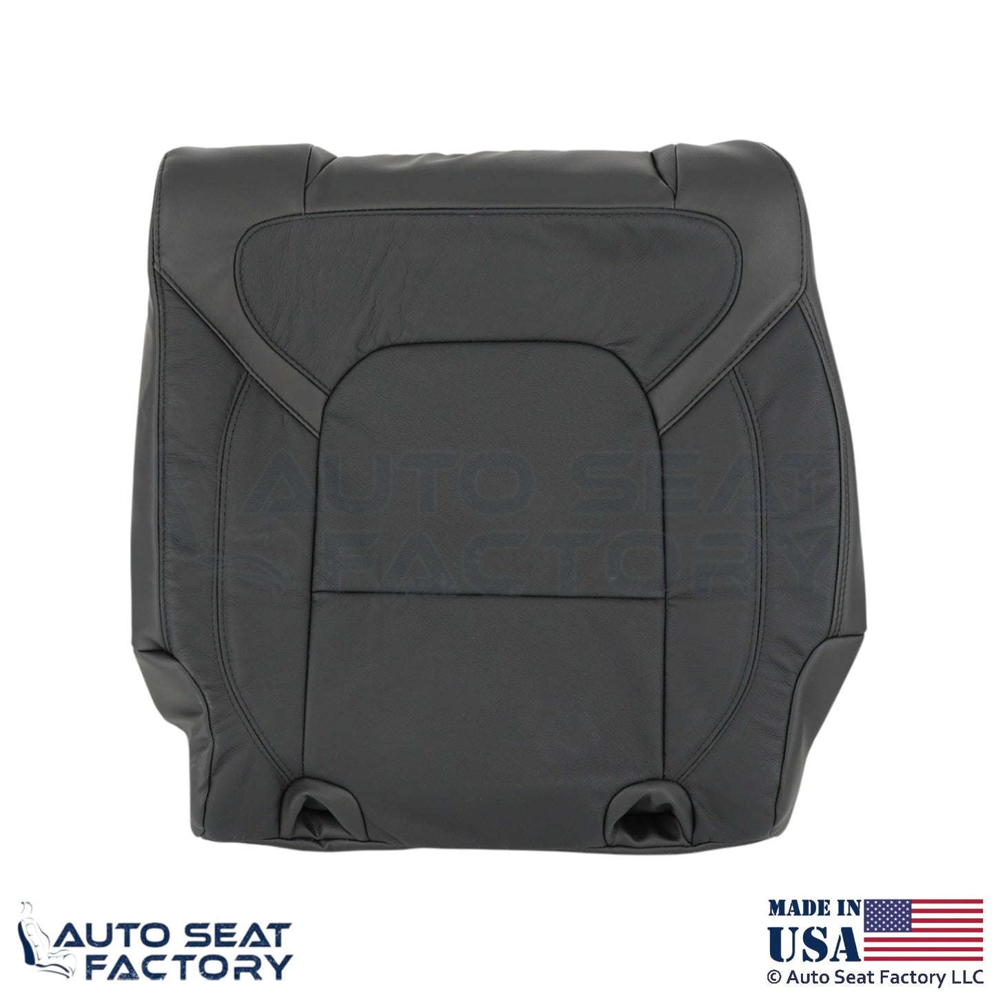 2020 For Dodge Ram 1500 Genuine Leather Rear Bench Replacement Top Covers Black - OEM-Style Replacement Seat Cover