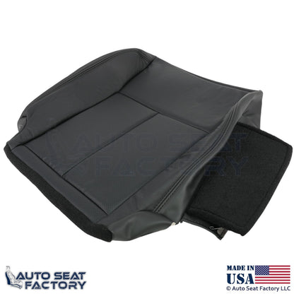 2013-2018 For Nissan Altima Sedan Genuine Leather Passenger Bottom Cover Black - OEM-Style Replacement Seat Cover