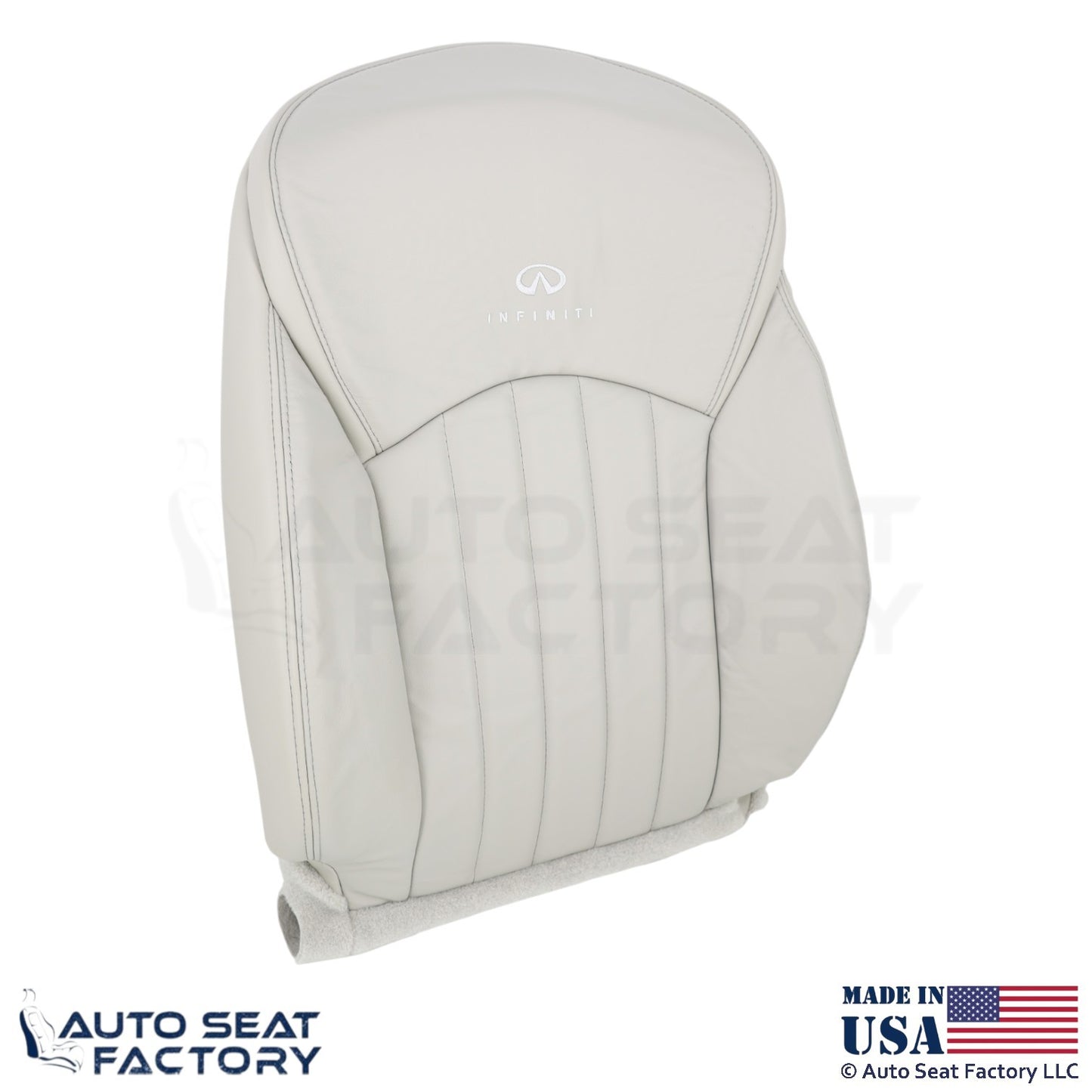 2008-2012 Fits Infiniti EX35 Genuine Leather Front Passenger Seat Covers Wheat - OEM-Style Replacement Seat Cover