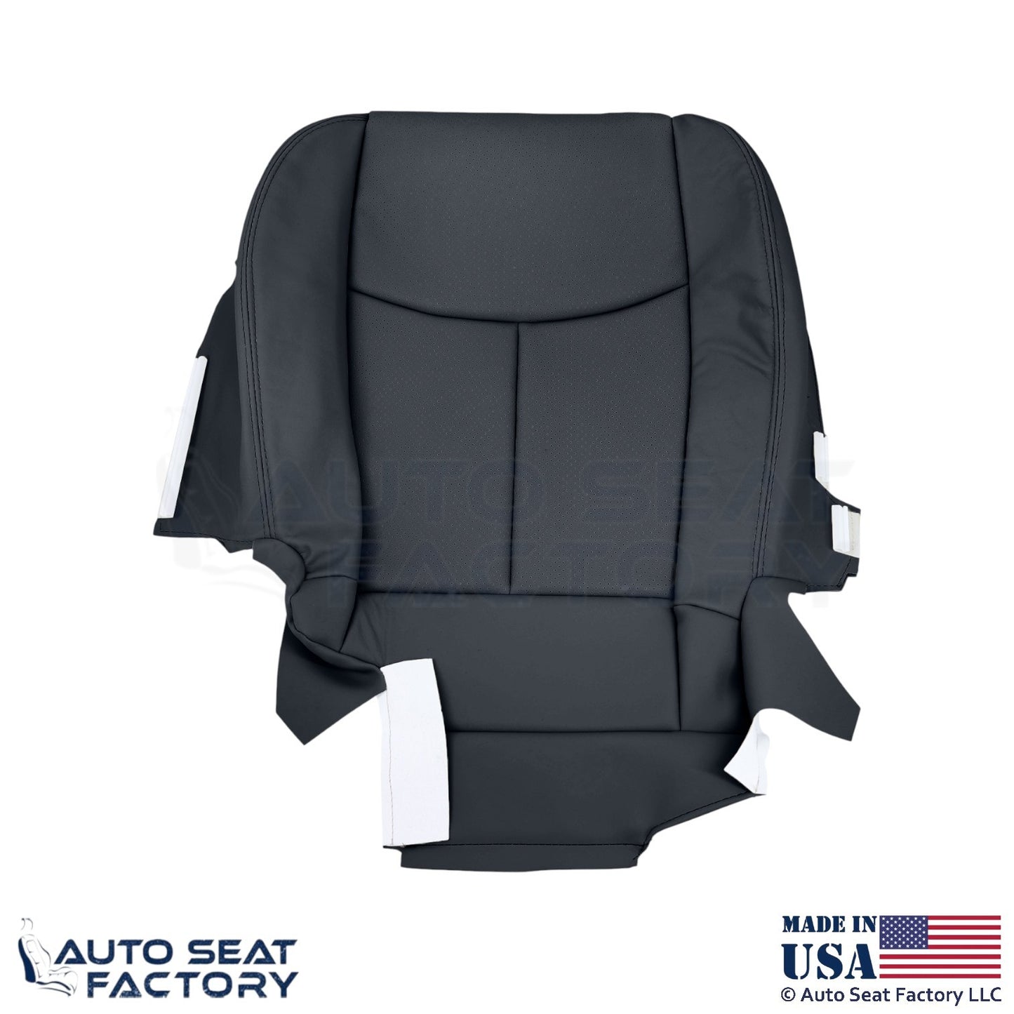 2011-2013 Fits Infiniti M37 M56 Genuine Leather Passenger Bottom Cover Graphite - OEM-Style Replacement Seat Cover
