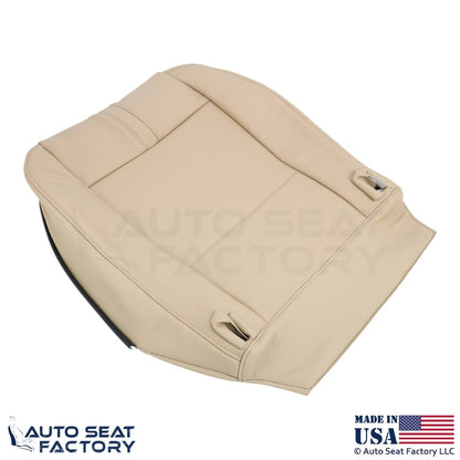 2003-2010 Fits BMW X3 Genuine Leather Front Bottom Replacement Covers Sand Beige - OEM-Style Replacement Seat Cover