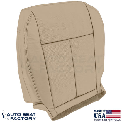 2013-2018 Fits Nissan Altima Sedan Genuine Leather Passenger Bottom Cover Beige - OEM-Style Replacement Seat Cover