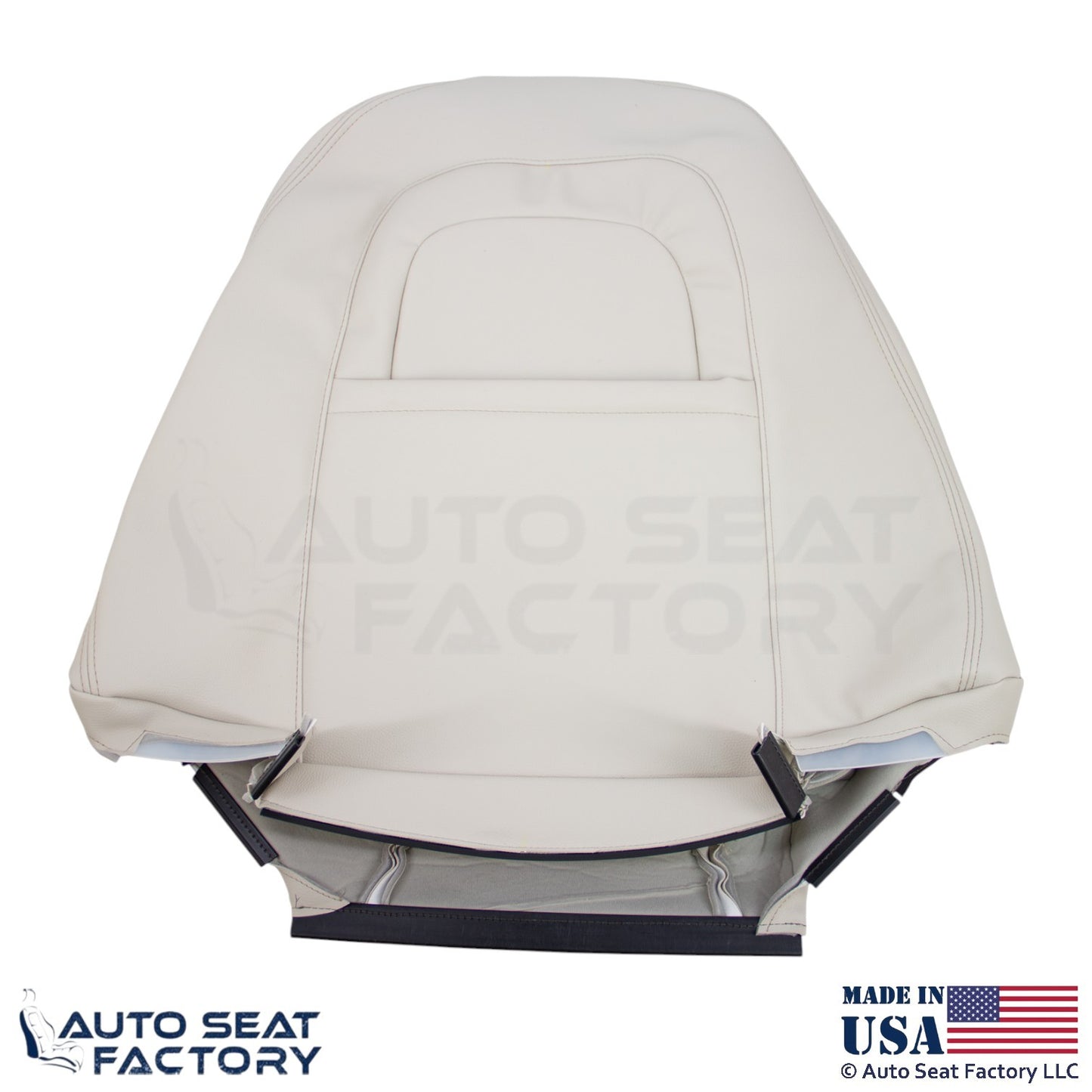 2008-2013 Fits Volvo C70 Leather Perf. Front Replacement Covers Calcite Cream - OEM-Style Replacement Seat Cover