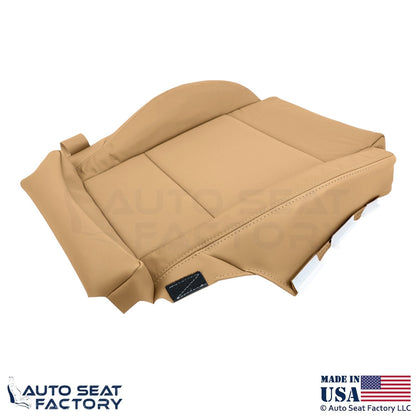 2013-2014 Fits Cadillac ATS Leather Perf Front Driver Bottom Seat Cover Caramel - OEM-Style Replacement Seat Cover
