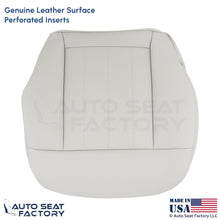 2010-2013 Fits Mercedes Benz E550 Genuine Leather Perf. Driver Bottom Cover Ash - OEM-Style Replacement Seat Cover