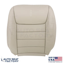 1999-2001 Fits Lincoln Town Car Genuine Leather Front Top Covers Lt. Parchment - OEM-Style Replacement Seat Cover