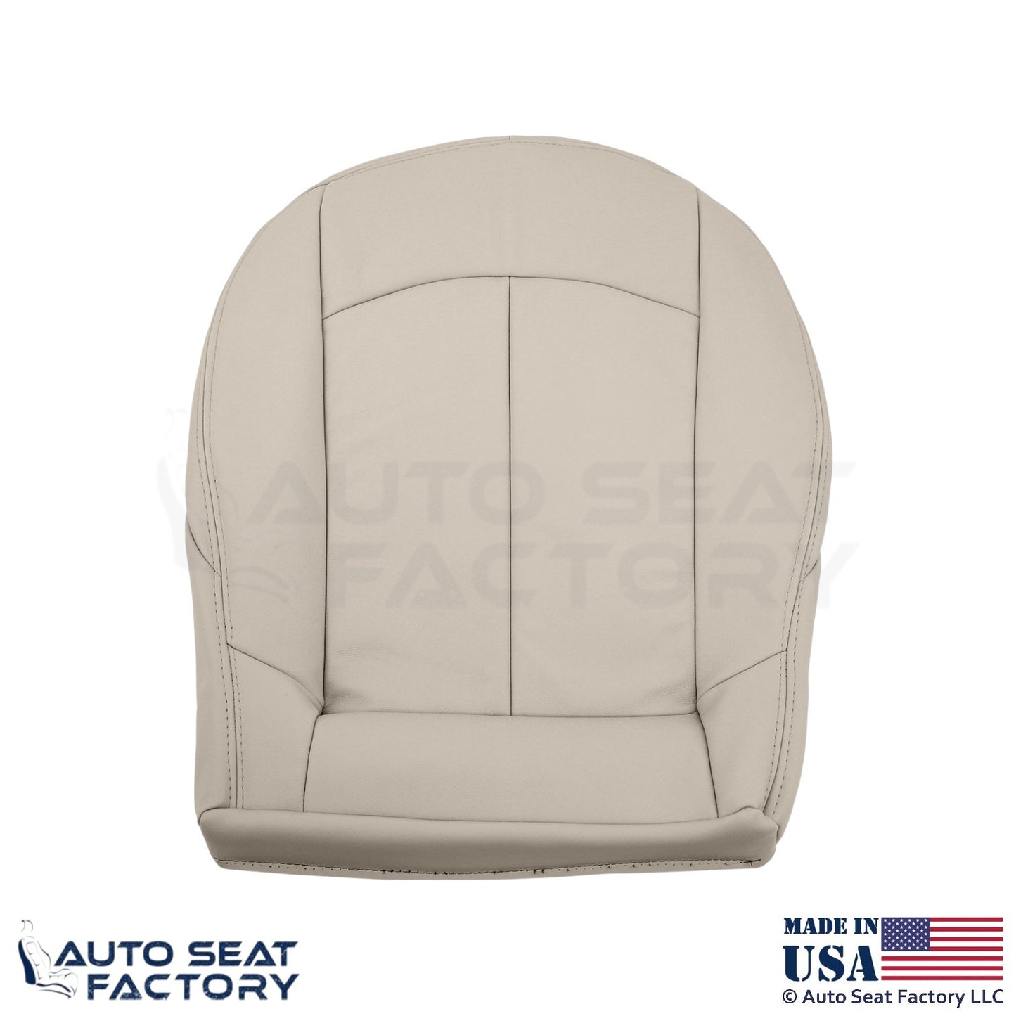 2009 Fits Mercedes Benz CLK350 Genuine Leather Front Bottom Seat Covers Stone - OEM-Style Replacement Seat Cover
