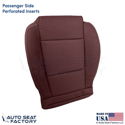 2013-2019 Fits Cadillac ATS Leatherette Front Passenger Bottom Cover Morello Red - OEM-Style Replacement Seat Cover