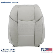 2013-2019 Fits Cadillac ATS Leather Front Driver Top Seat Covers Light Platinum - OEM-Style Replacement Seat Cover
