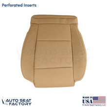 2013-2014 Fits Cadillac ATS Leather Perf Front Driver Bottom Seat Cover Caramel - OEM-Style Replacement Seat Cover