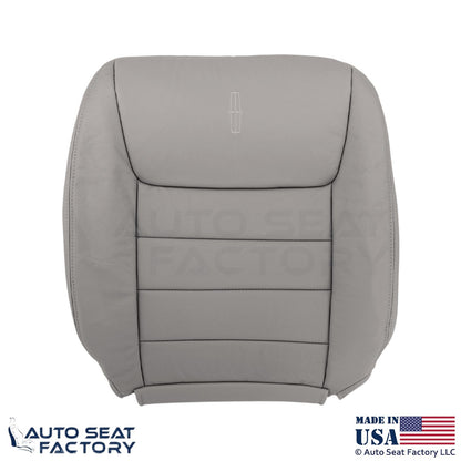 1999-2001 Fits Lincoln Town Car Genuine Leather Passenger Covers Light Graphite - OEM-Style Replacement Seat Cover
