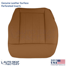 2010-2016 Fits Mercedes Benz E550 Genuine Leather Perf Driver Bottom Cover Beige - OEM-Style Replacement Seat Cover