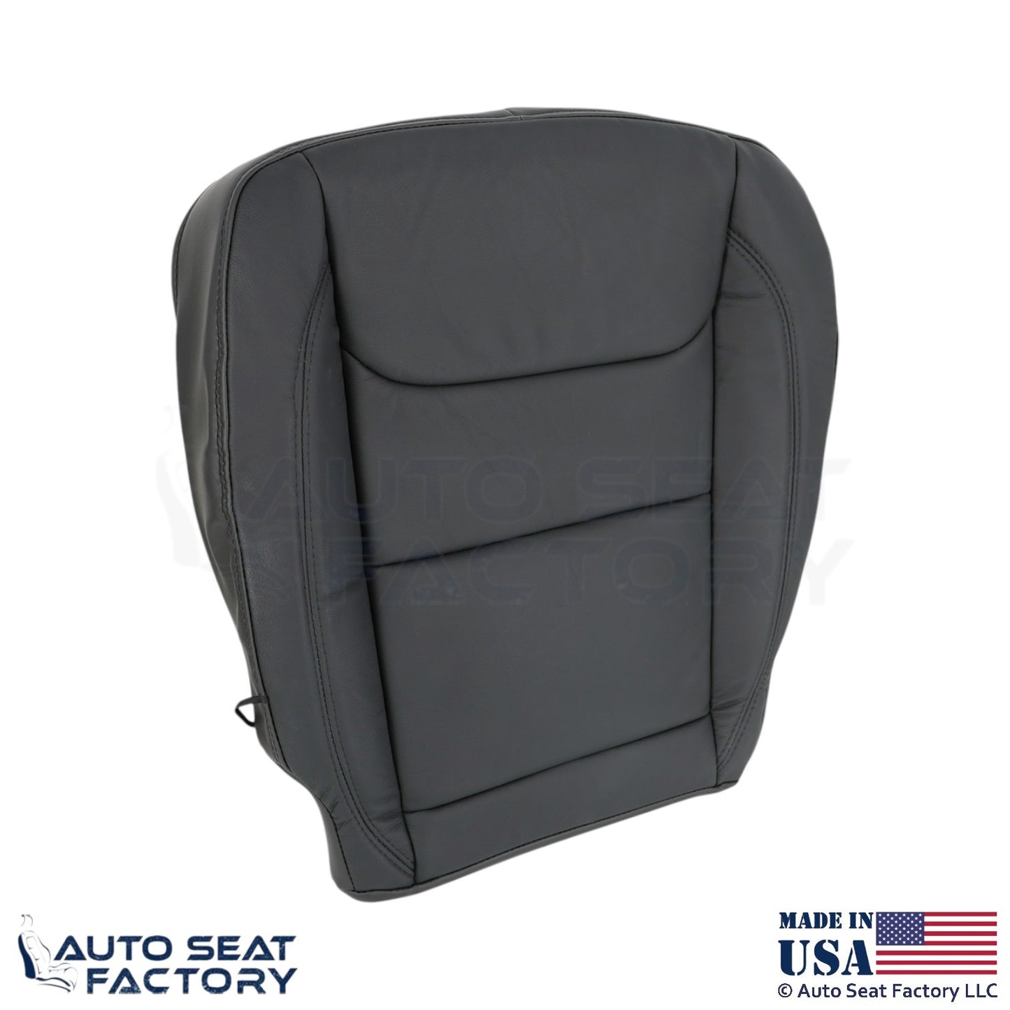 2020 Fits Dodge Ram 1500 Quad Cab Genuine Leather Jump Seat Bottom Cover Black - OEM-Style Replacement Seat Cover
