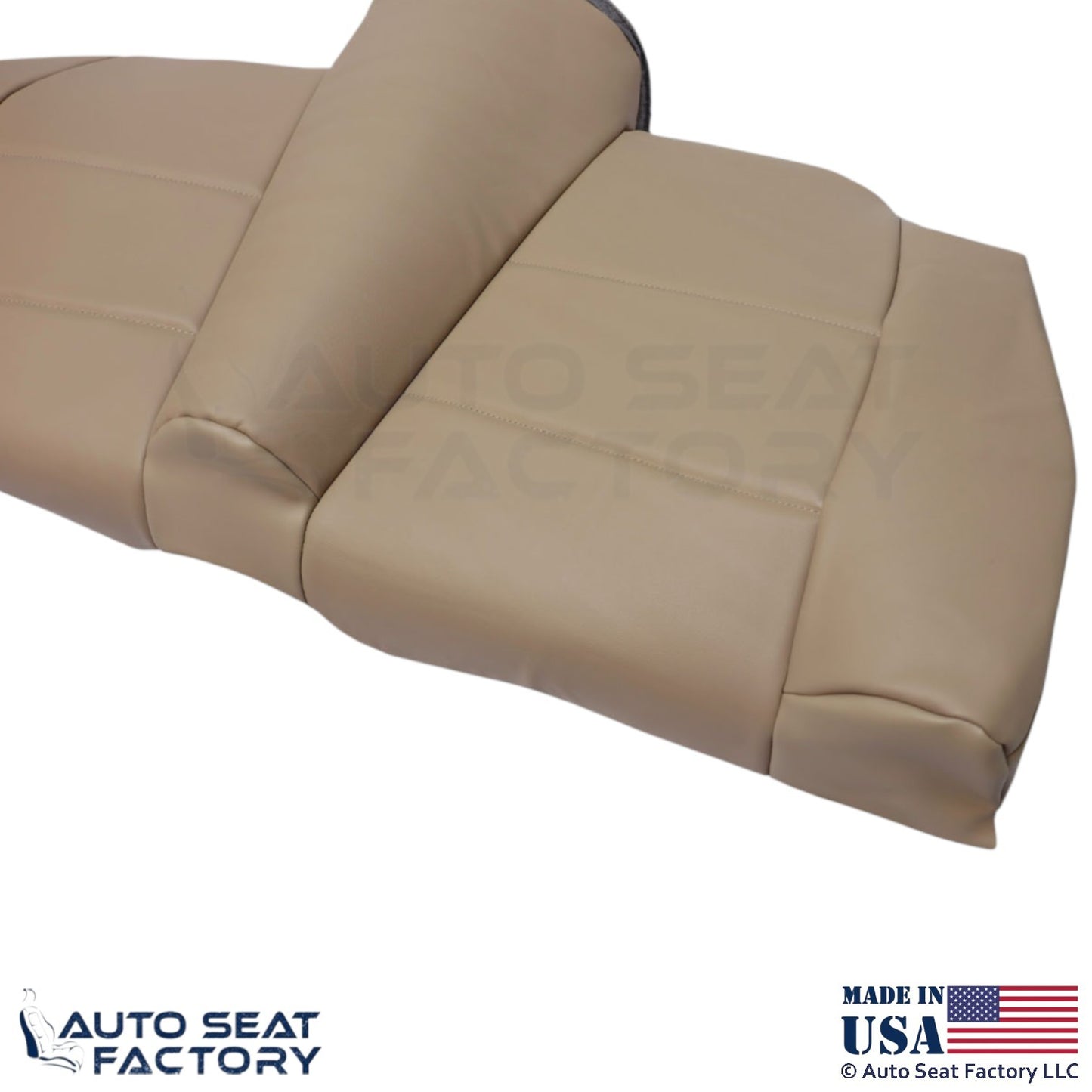 1998-2000 For BMW 323i Convertible Genuine Leather Rear Bench Bottom Cover Sand - OEM-Style Replacement Seat Cover