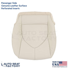 2020-2023 Fits Toyota Highlander Genuine Leather Passenger Bottom Cover Beige - OEM-Style Replacement Seat Cover
