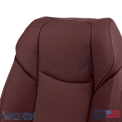 2013-2019 For Cadillac ATS Leatherette Front Driver Side Seat Covers Morello Red - OEM-Style Replacement Seat Cover