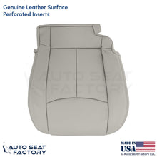 2011-2013 Fits Infiniti M37 M56 Genuine Leather Driver Bottom Seat Cover Stone - OEM-Style Replacement Seat Cover