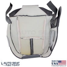 2010-2012 Fits Lincoln MKZ Genuine Leather Perf Driver Bottom Seat Covers Gray - OEM-Style Replacement Seat Cover