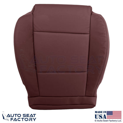 2013-2019 Fits Cadillac ATS Leather Perf Front Passenger Side Covers Morello Red - OEM-Style Replacement Seat Cover