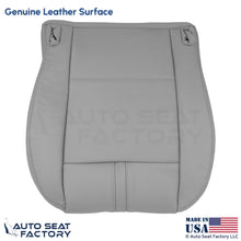 2003-2008 Fits BMW X3 Genuine Leather Front Driver Bottom Replacement Cover Gray - OEM-Style Replacement Seat Cover