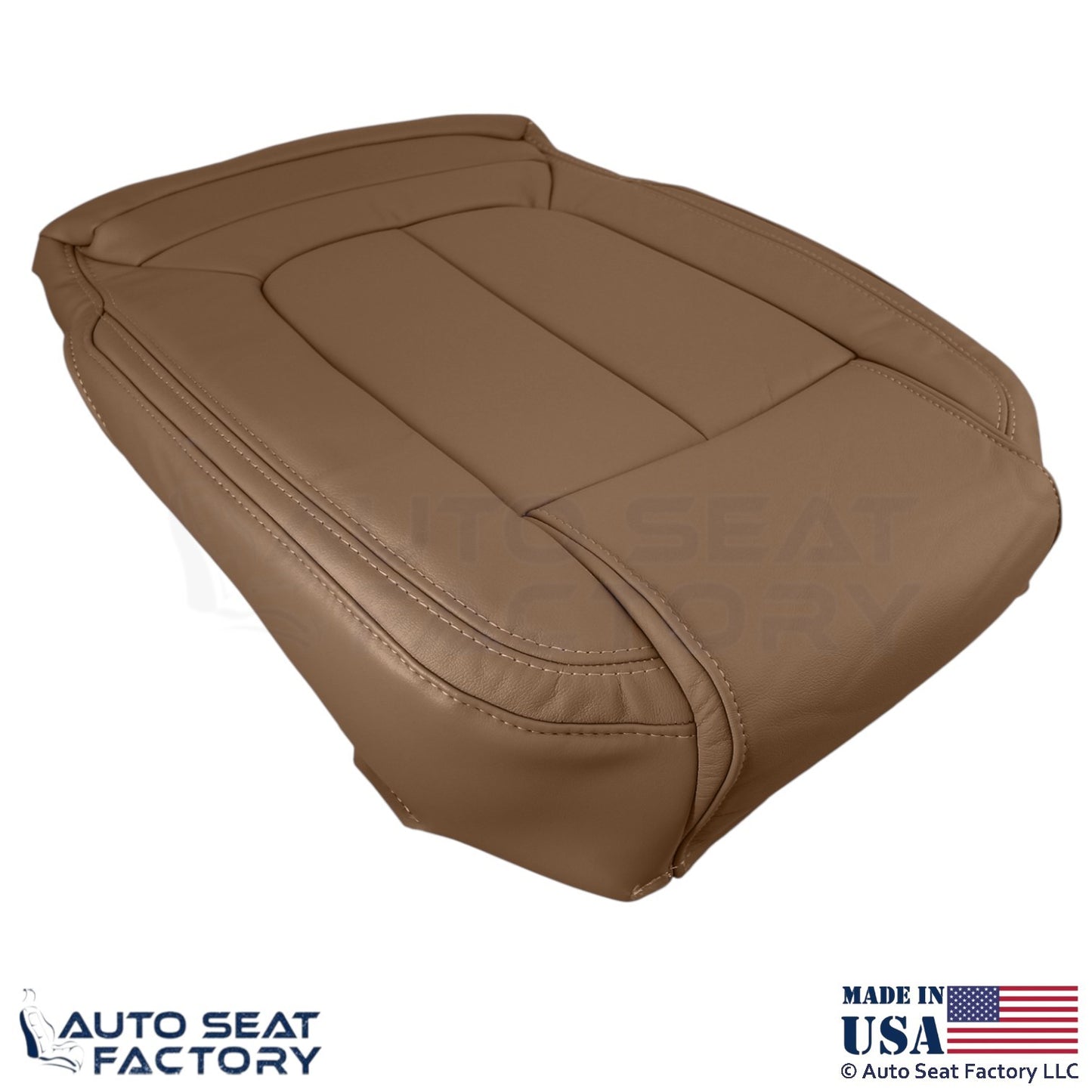 2014-2016 Fits Buick LaCrosse Genuine Leather Front Bottom Covers Choccachino - OEM-Style Replacement Seat Cover