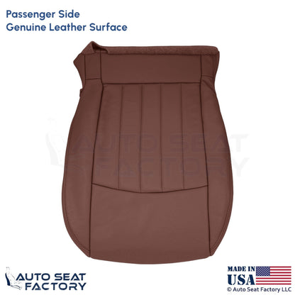 2008-2012 For Infiniti EX35 Genuine Leather Passenger Bottom Seat Cover Chestnut - OEM-Style Replacement Seat Cover