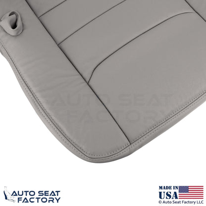 1999-2001 For Lincoln Town Car Genuine Leather Driver Seat Covers Light Graphite - OEM-Style Replacement Seat Cover