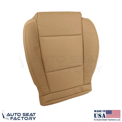 2013-2014 Fits Cadillac ATS Leather Perf Driver Side Seat Covers Caramel - OEM-Style Replacement Seat Cover