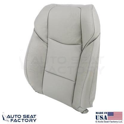 2013-2019 Fits Cadillac ATS Leatherette Driver Side Front Covers Light Platinum - OEM-Style Replacement Seat Cover