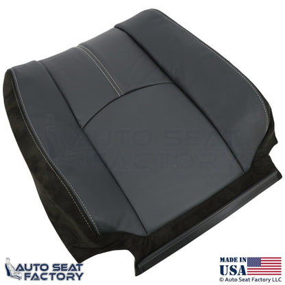 2008-2011 For Mazda Tribute Genuine Leather Top Seat Covers Black w/ White Stch - OEM-Style Replacement Seat Cover