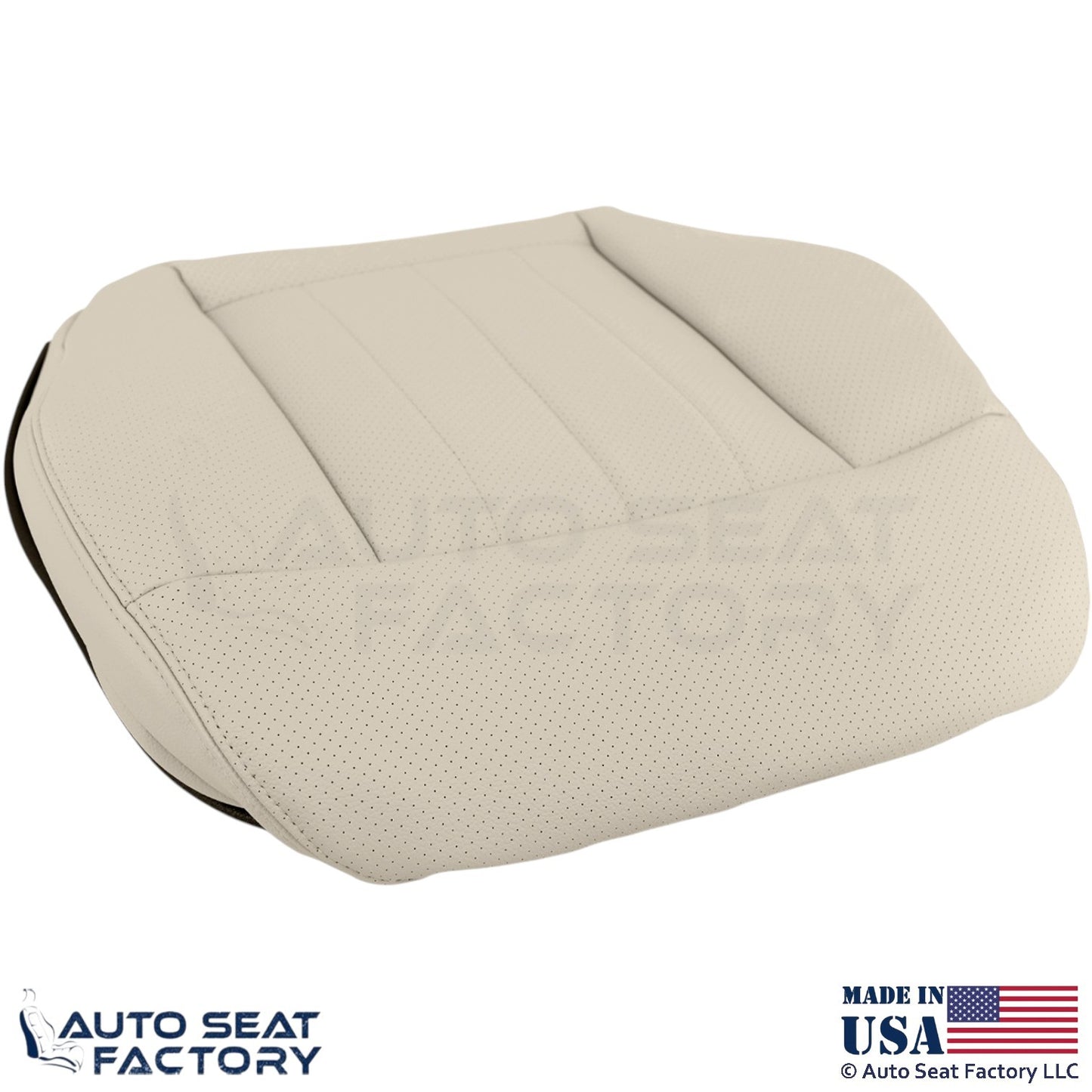 2014-2016 For Mercedes Benz E550 Genuine Leather Prf Passenger Bottom Cover Silk - OEM-Style Replacement Seat Cover