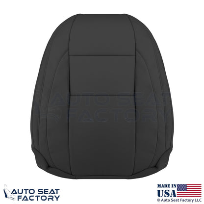 2008-2013 Fits Volvo C70 Leather Perforated Front Driver Seat Covers Offblack - OEM-Style Replacement Seat Cover
