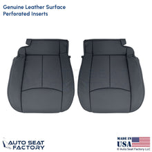 2011-2013 For Infiniti M37 M56 Genuine Leather Front Bottom Seat Covers Graphite - OEM-Style Replacement Seat Cover