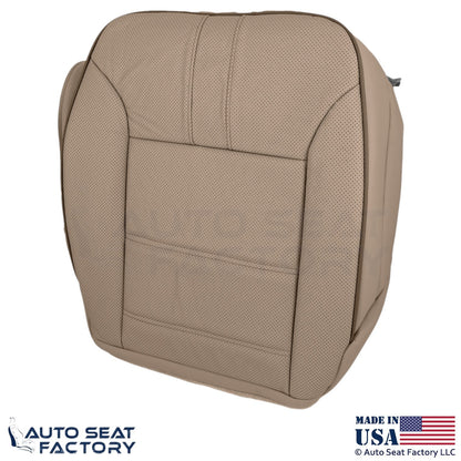 2010-2013 Fits Mercedes Benz R-Class Genuine Leather Passenger Bottom Cover Tan - OEM-Style Replacement Seat Cover