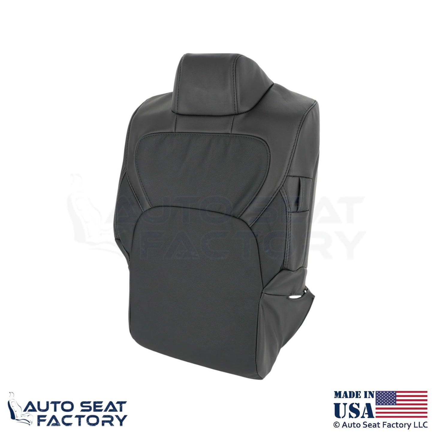 2020 For Dodge Ram 1500 Quad Cab Genuine Leather Front Jump Seat Top Cover Black - OEM-Style Replacement Seat Cover