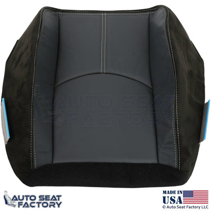 2008-2011 For Mazda Tribute Genuine Leather Seat Covers Black with White Stitch - OEM-Style Replacement Seat Cover