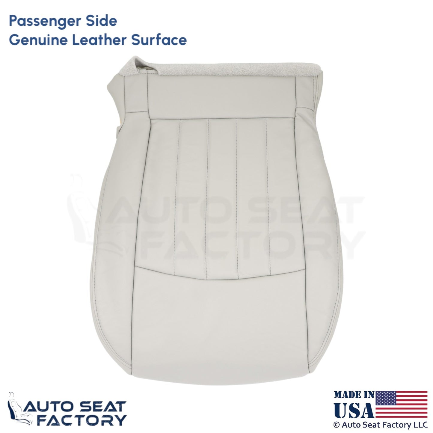 2008-2012 Fits Infiniti EX35 Genuine Leather Front Passenger Bottom Cover Wheat - OEM-Style Replacement Seat Cover